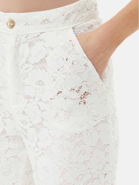 ARTIGLI ARTIGLI Hlače ACPA000739 Bijela Regular Fit