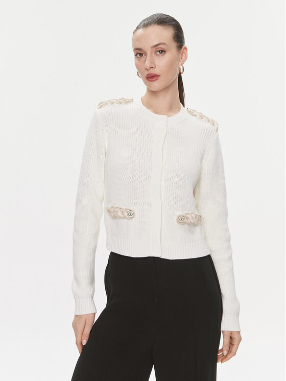 TWINSET TWINSET Cardigan 241TP3111 Écru Regular Fit