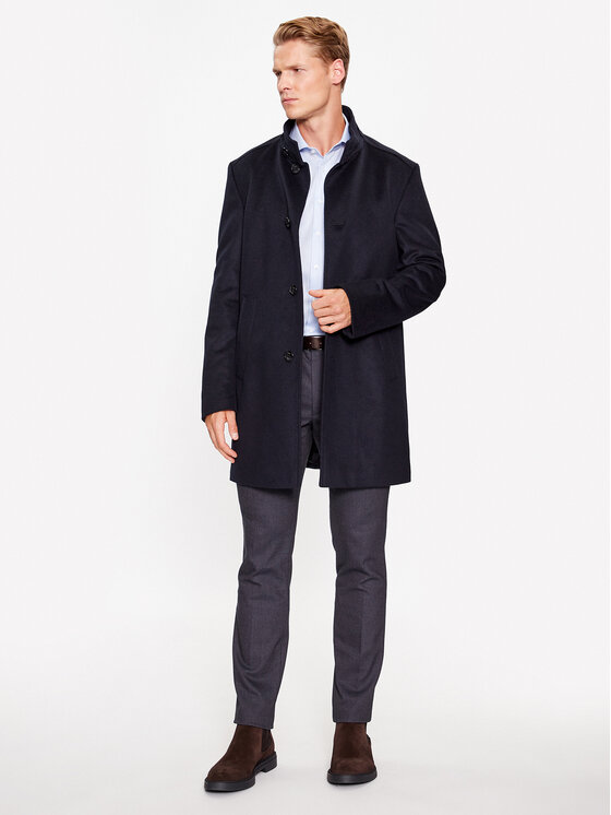 JOOP! JOOP! Vuneni kaput 30037689 Tamnoplava Regular Fit