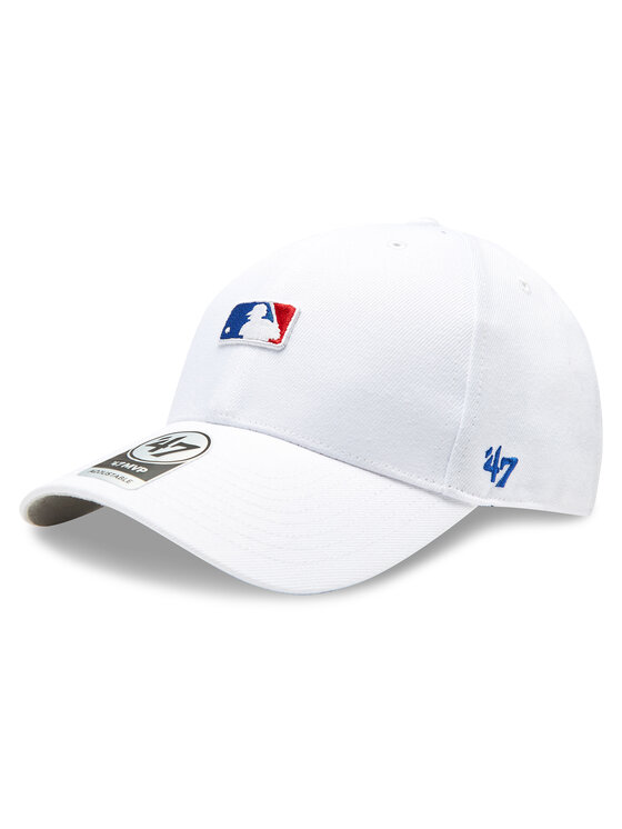 47 Brand Kapa S šiltom MLB Batter Man Logo Base Runner Snap '47 MVP MLB-BRMPS01WBP-WH Bela