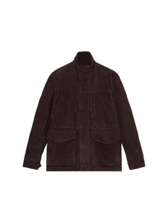 Trussardi Trussardi Kurtka skórzana R303M000006N023 Brązowy Regular Fit