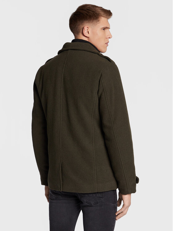 Petrol Industries Petrol Industries Vilnonis paltas M-3020-JAC102 Žalia Regular Fit