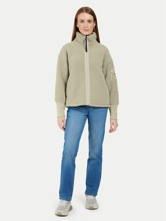 Didriksons Didriksons Флісовий реглан Mella 505446 Зелений Relaxed Fit