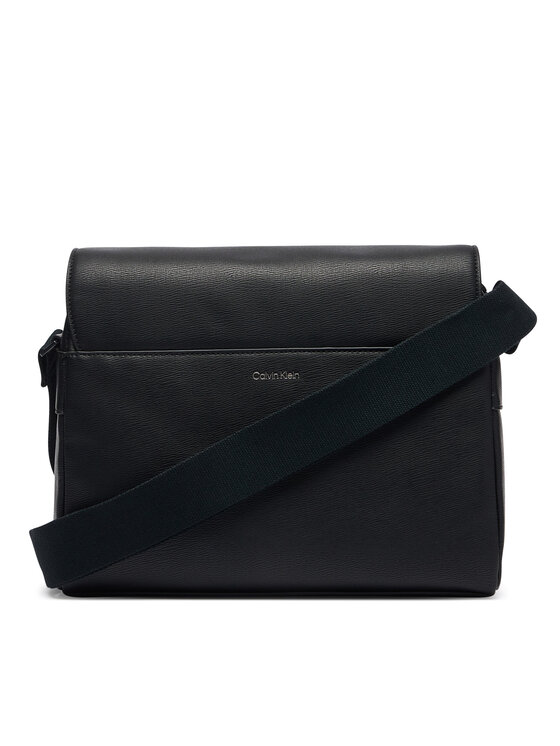 Calvin Klein Calvin Klein Saszetka Emblem Hw Flap Messenger LV04D3508G Czarny