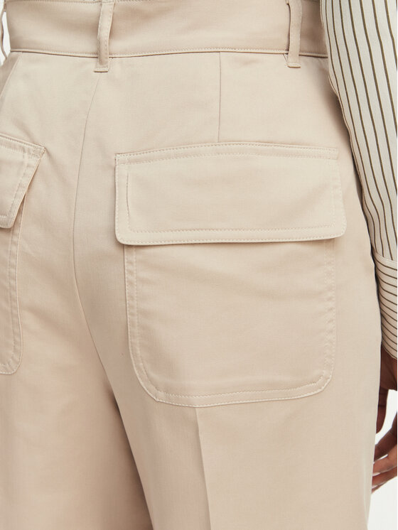 Marella Marella Панталони тип палацо Aceri 2615131071 Бежов Wide Leg