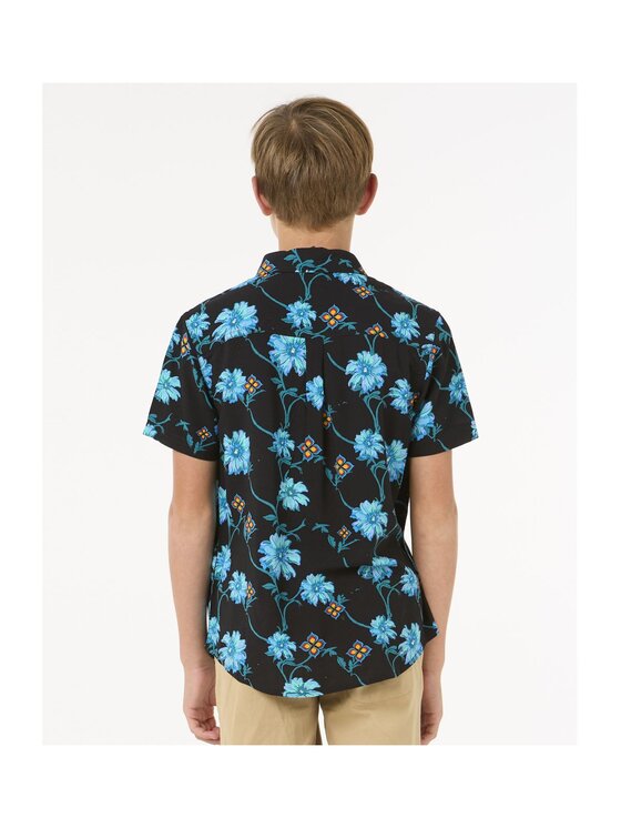 Rip Curl Rip Curl Koszula Surf Revival S/S Shirt-Boy Czarny Regular Fit