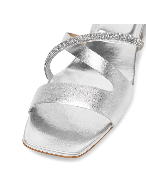 Badura Badura Klapki BRITTOLI-A022-01-01 Srebrny