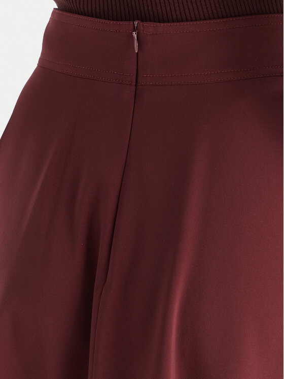 Marella Marella Trapezförmiger Rock Pina 2523106075 Dunkelrot Regular Fit