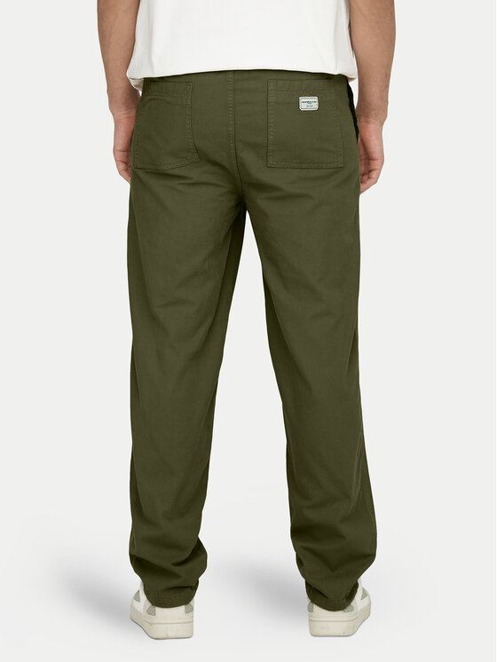 Only & Sons Only & Sons Auduma bikses Sinus 22030239 Zaļš Loose Fit