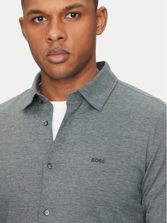 BOSS BOSS Cămașă Mysoft 50519748 Gri Slim Fit