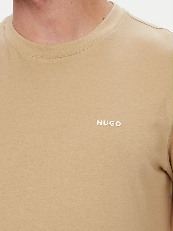HUGO HUGO Футболка Dero222 50466158 Бежевий Regular Fit
