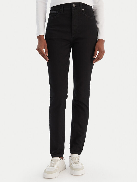 Calvin Klein Jeans Blugi LV047D740G Negru Skinny Fit