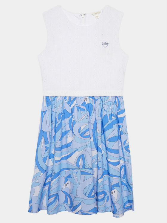 Guess Guess Kleid für den Alltag J4GK10 KC7Z0 Weiß Regular Fit