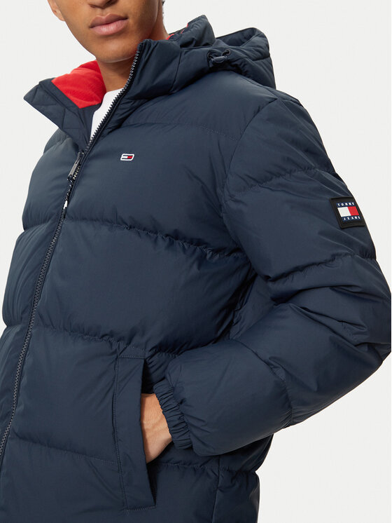 Tommy Jeans Tommy Jeans Pehelykabát Essential DM0DM20466 Sötétkék Regular Fit