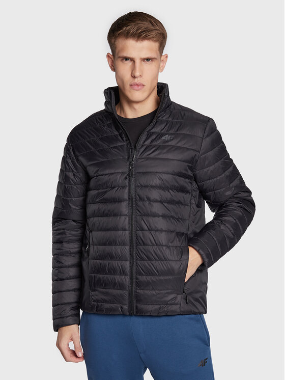 4F 4F Bunda pro přechodné období H4Z22-KUMP003 Černá Regular Fit