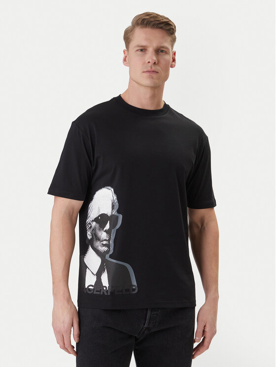 KARL LAGERFELD KARL LAGERFELD T-Shirt 755170 562251 Czarny Loose Fit