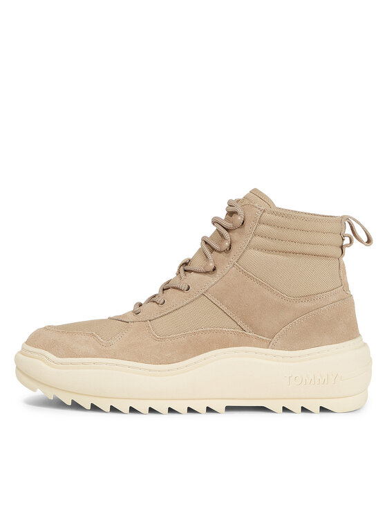 Tommy Jeans Tommy Jeans Μποτίνια Tjm Mix Material Boot EM0EM01245 Χακί