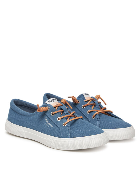 Pepe Jeans Pepe Jeans Sneakersy Kenton Denim PLS31602 Niebieski