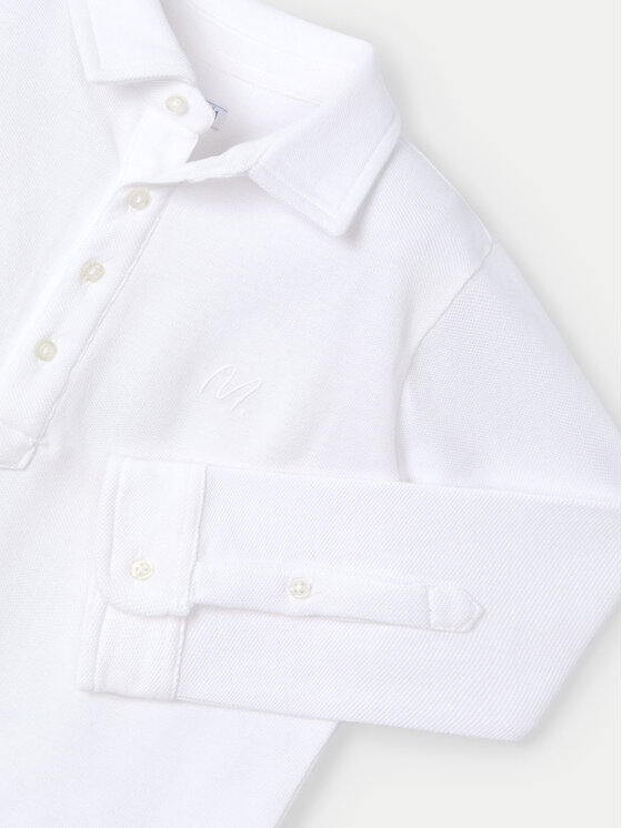 Mayoral Mayoral Polo särk 4101 Valge Regular Fit