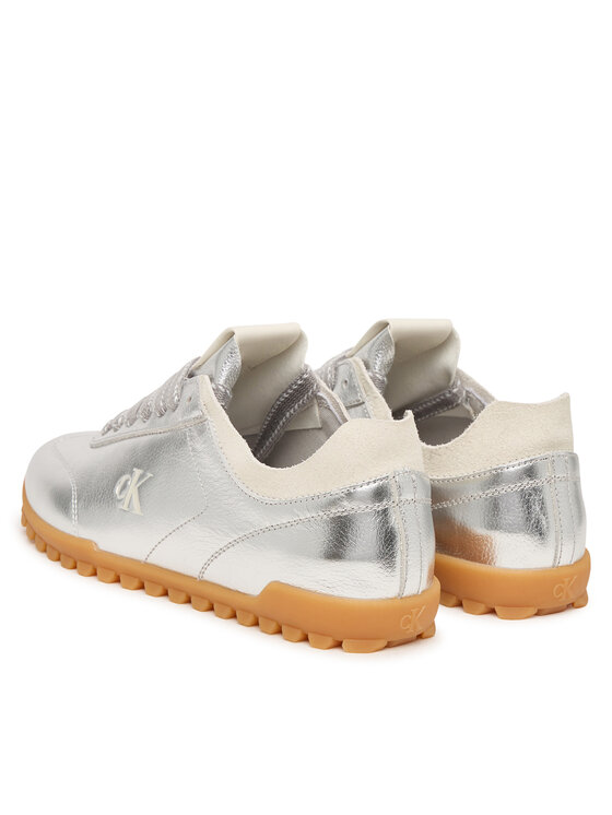Calvin Klein Calvin Klein Sneakersy Low Profile Sneaker Met HW0HW03305 Srebrny