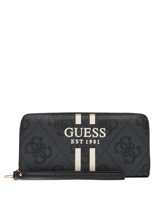 Női Nagy női pénztárca Guess, Fekete, Laurell II Slg SWOS74 59146