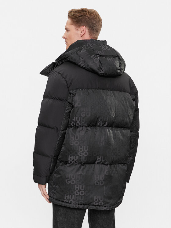 HUGO Hugo Pehelykabát Melmus2341 50498017 Fekete Regular Fit