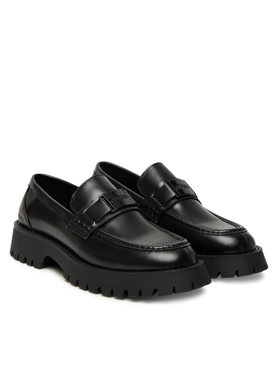 Guess Guess Loafers FMTGOR LEA14 Μαύρο
