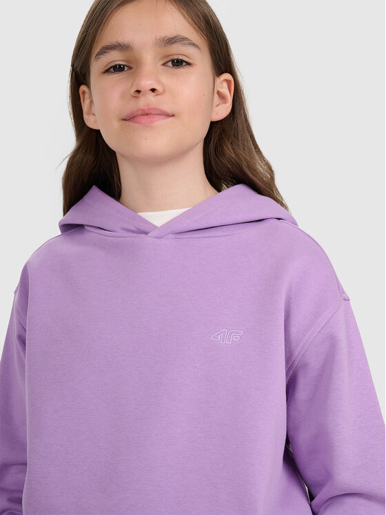 4F 4F Felpa BASIC+ Viola Oversize