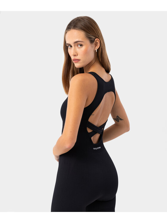 Carpatree Carpatree Kombinezon Elevate jumpsuit Czarny Fitted Fit