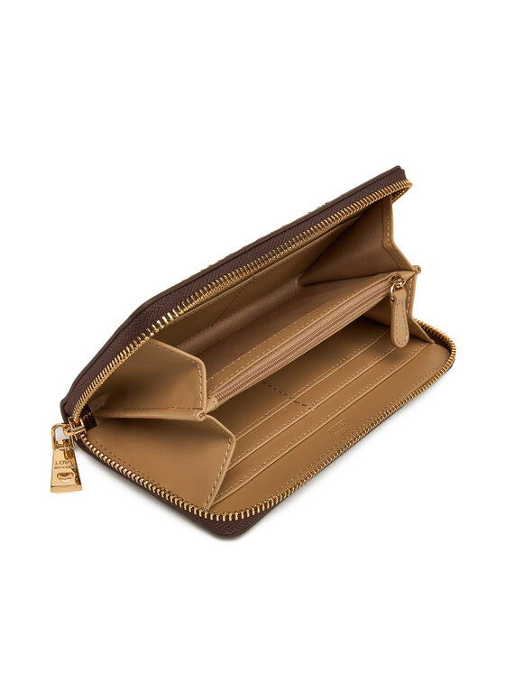 LOVE MOSCHINO LOVE MOSCHINO Голям дамски портфейл JC5611PP1NKD0301 Кафяв