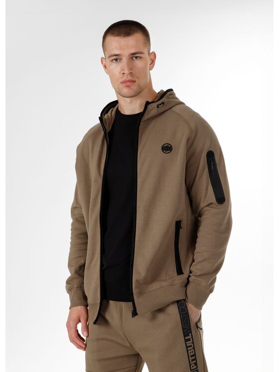 PITBULL PITBULL Bluza Hermes Brązowy Regular Fit