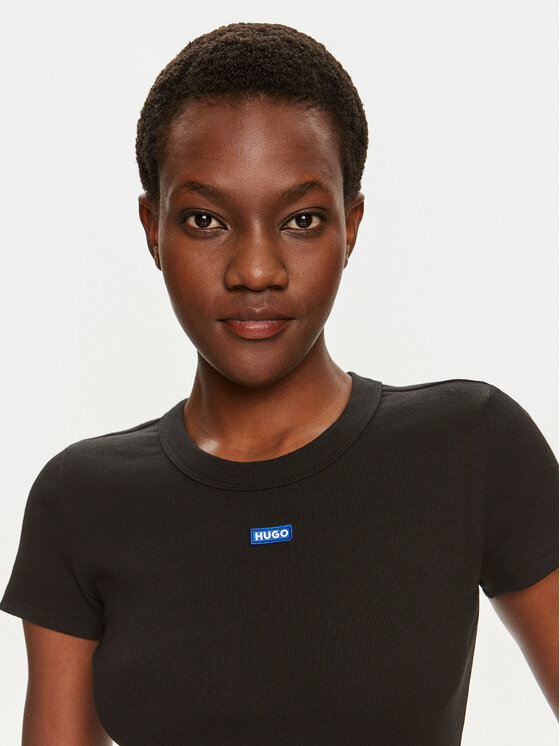 HUGO Hugo T-shirt Easy 50523924 Crna Slim Fit