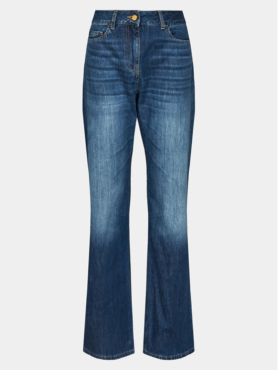 Elisabetta Franchi Elisabetta Franchi Jeansy PJ-47I-41E2-V320 Niebieski Straight Fit