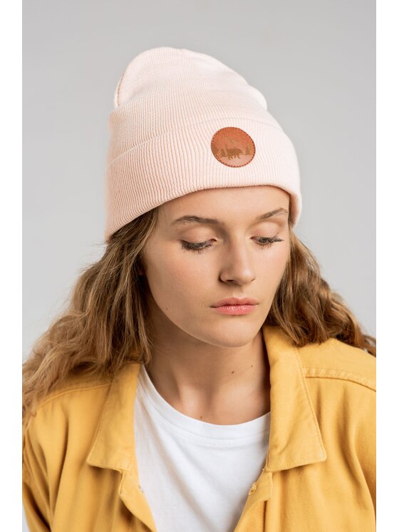 Kabak Kabak Czapka klasyczna beanie Różowy