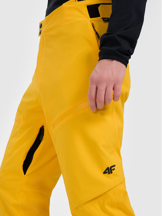 4F 4F Spodnie narciarskie SKI PERFORMANCE Żółty Regular Fit