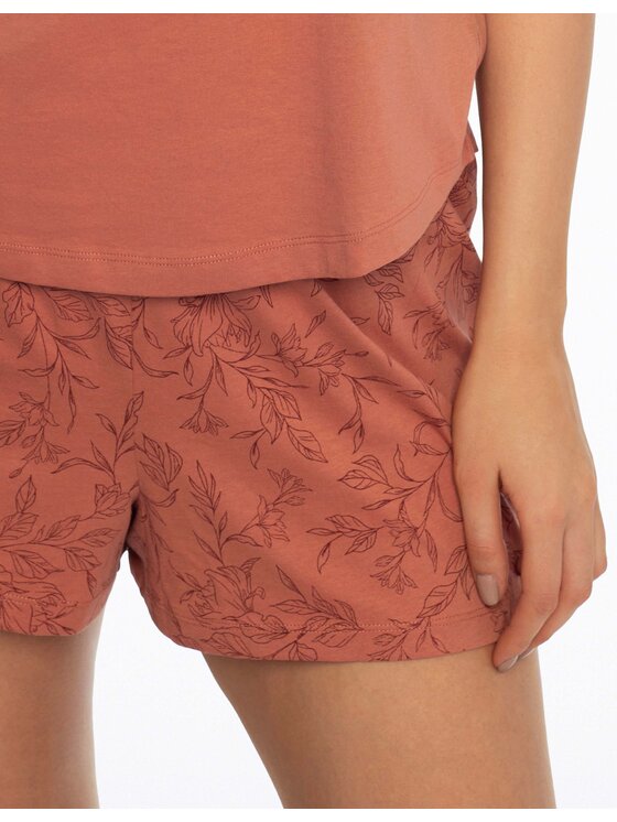 Esotiq Esotiq Piżama 41306-38X Koralowy Loose Fit