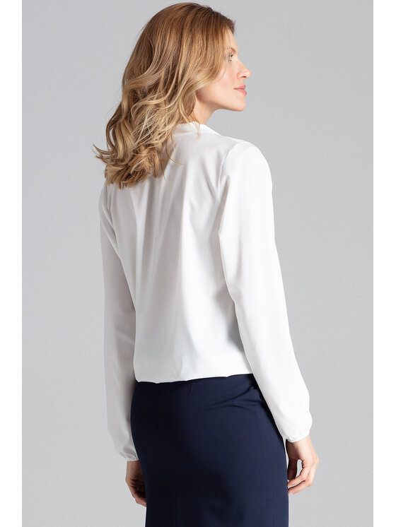 FIGL FIGL Bluzka M659 Écru Regular Fit