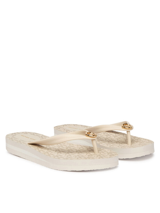 MICHAEL Michael Kors MICHAEL Michael Kors Japanke Posie Flip Flop 40S6PSFA2Q Écru
