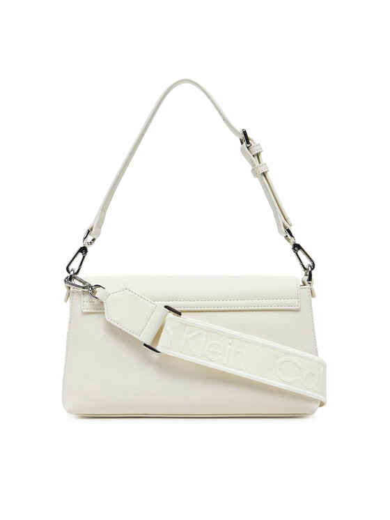 Calvin Klein Calvin Klein Ročna torba Ck Must Convertible Shoulder Bag K60K612902 Écru