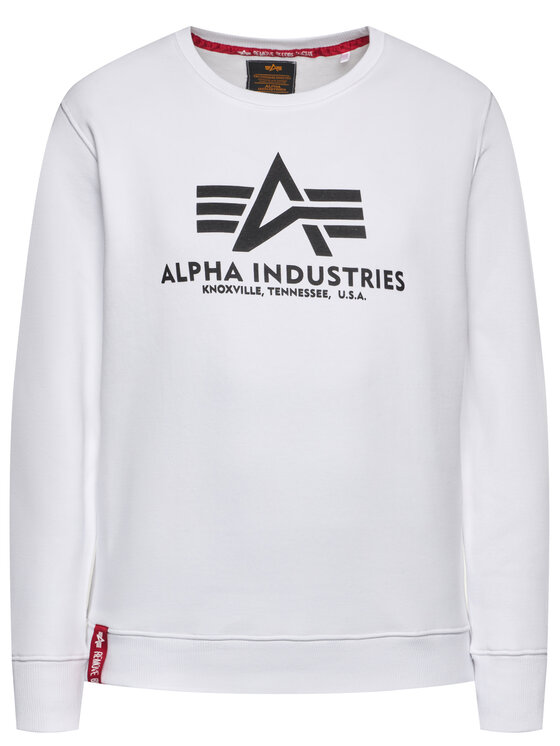 Alpha Industries Alpha Industries Felpa Basic 178302 Bianco Regular Fit