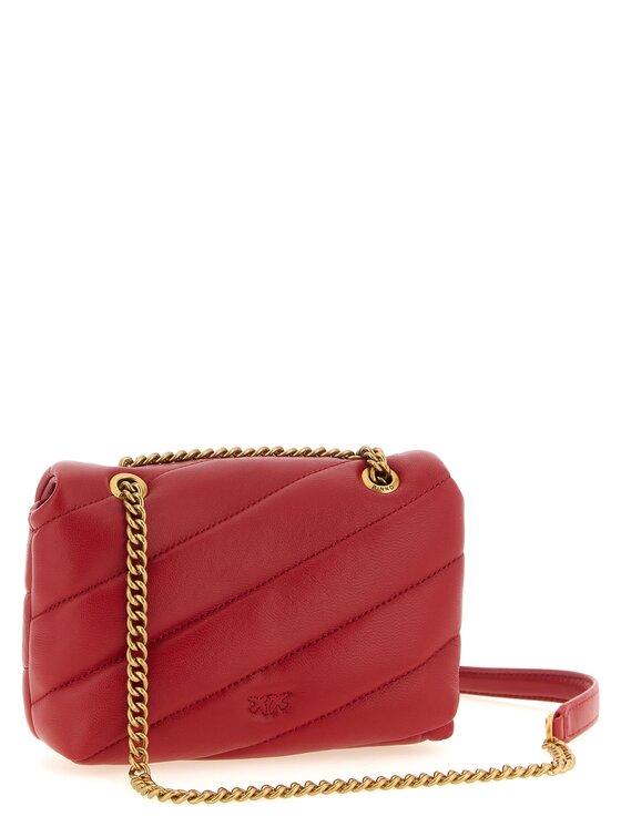 PINKO PINKO Torebka Multicolor Lamb Leather Crossbody Czerwony