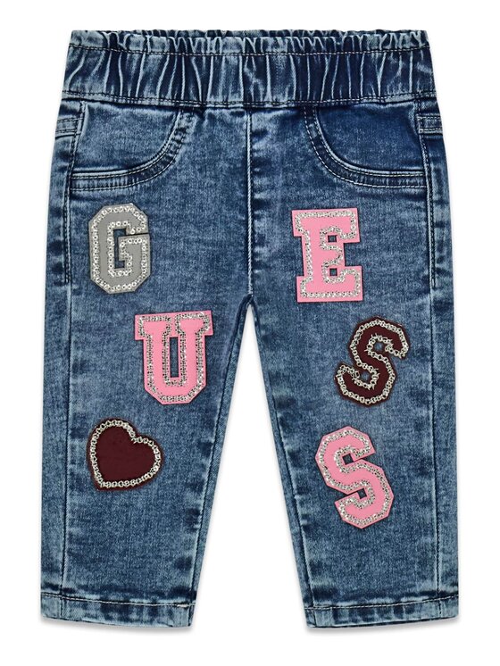 Guess Kids Guess Kids Spodnie materiałowe 183318 Niebieski Regular Fit