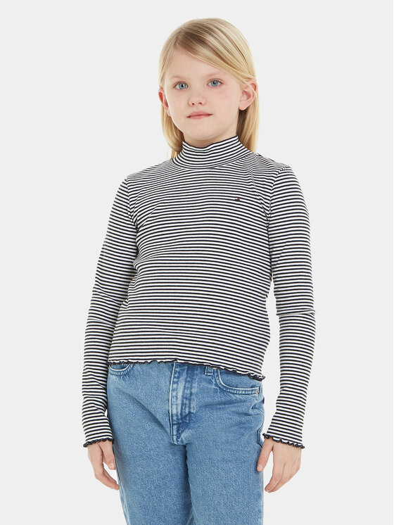 Tommy Hilfiger Bluză KG0KG07666 Bleumarin Regular Fit