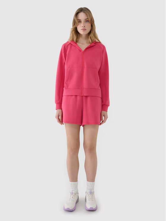 4F 4F Felpa 4FWSS25TSWSF1577-54S Rosa Regular Fit