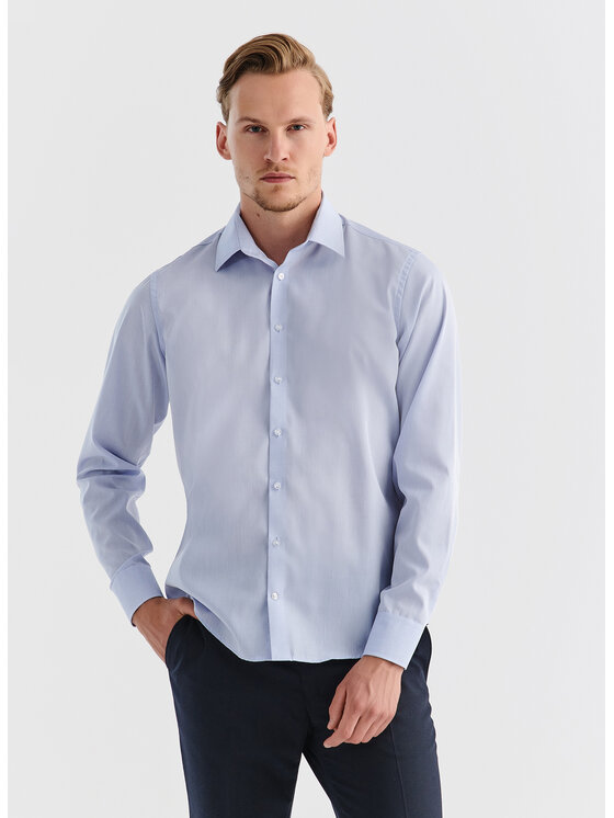 Pako Lorente Pako Lorente Koszula P000B-1X-001 Niebieski Slim Fit