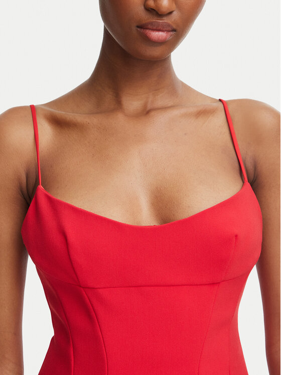 Bardot Bardot Cocktail obleka Branca 60492DB Rdeča A-Line Fit