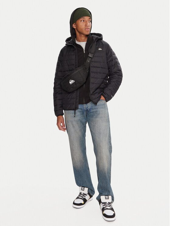 Quiksilver Quiksilver Kurtka przejściowa Scaly Hood EQYJK04189 Czarny Regular Fit