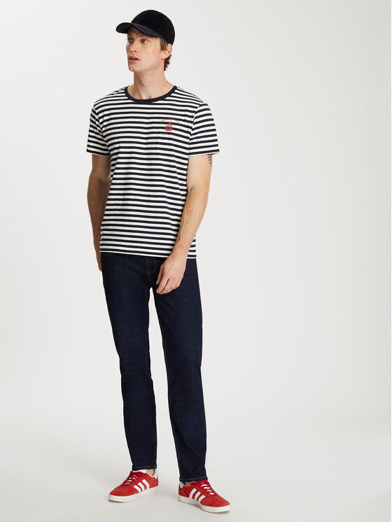 Cross Jeans Cross Jeans T-Shirt 16073-001 Granatowy Reglan Fit