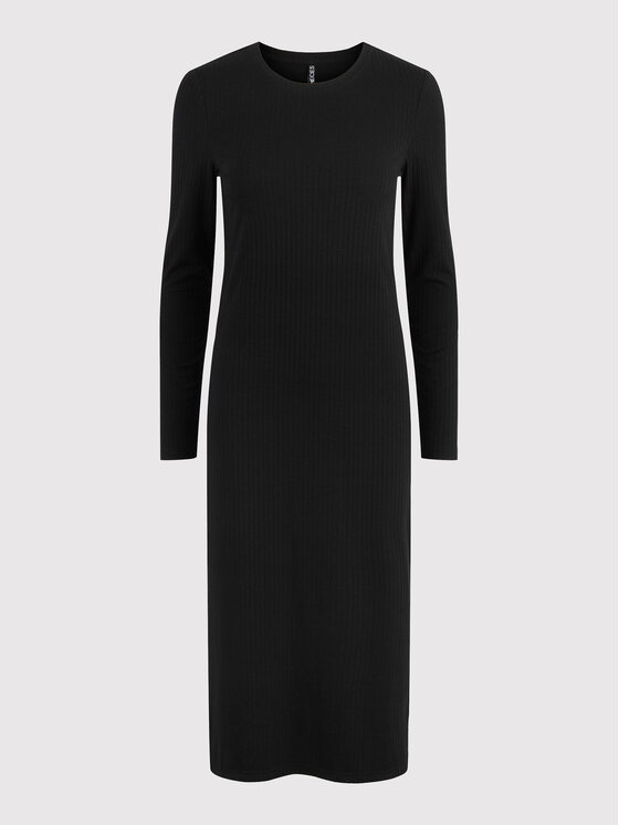 Pieces Pieces Vsakodnevna obleka Kylie 17126214 Črna Slim Fit