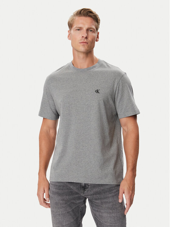 Calvin Klein Jeans Calvin Klein Jeans T-Shirt Easy Monologo LV04RC275G Szary Regular Fit